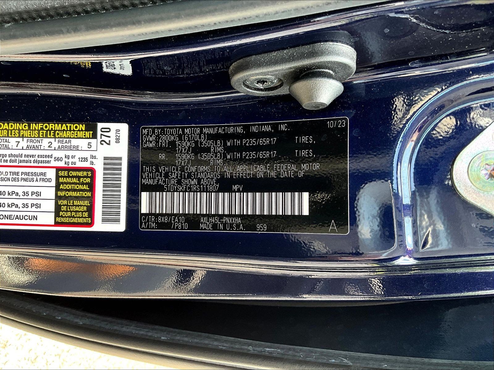 Used 2024 Toyota Sienna XLE AWD/4WD image 19