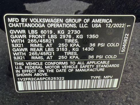 Certified 2023 Volkswagen Atlas SEL Premium AWD/4WD image 19