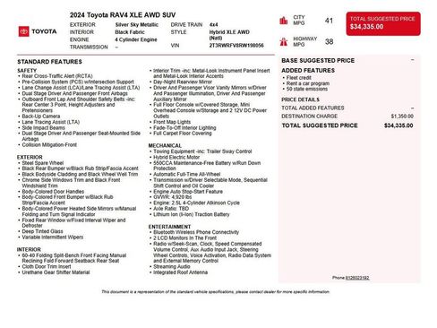 Used 2024 Toyota RAV4 XLE image 43