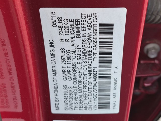 Used 2018 Honda Accord Touring image 23