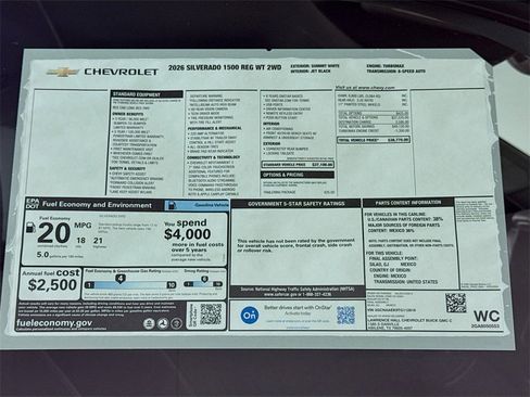 New 2026 Chevrolet Silverado 1500 W/T w/ Trailering Package image 17