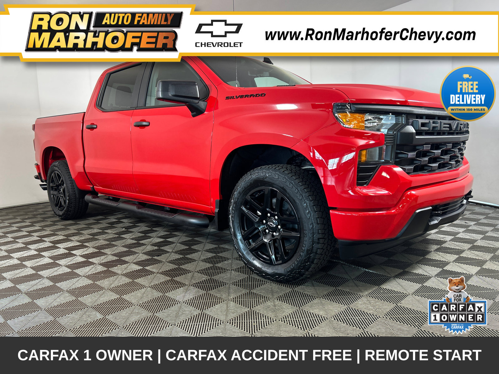 Used 2026 Chevrolet Silverado 1500 Custom w/ Turbomax Blackout Package RWD 360° Tour