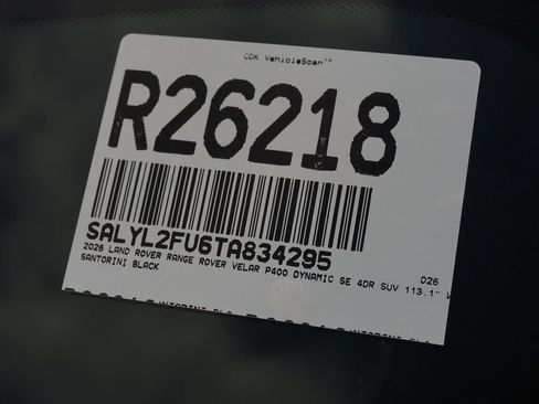 Used 2026 Land Rover Range Rover Velar Dynamic SE AWD/4WD image 33