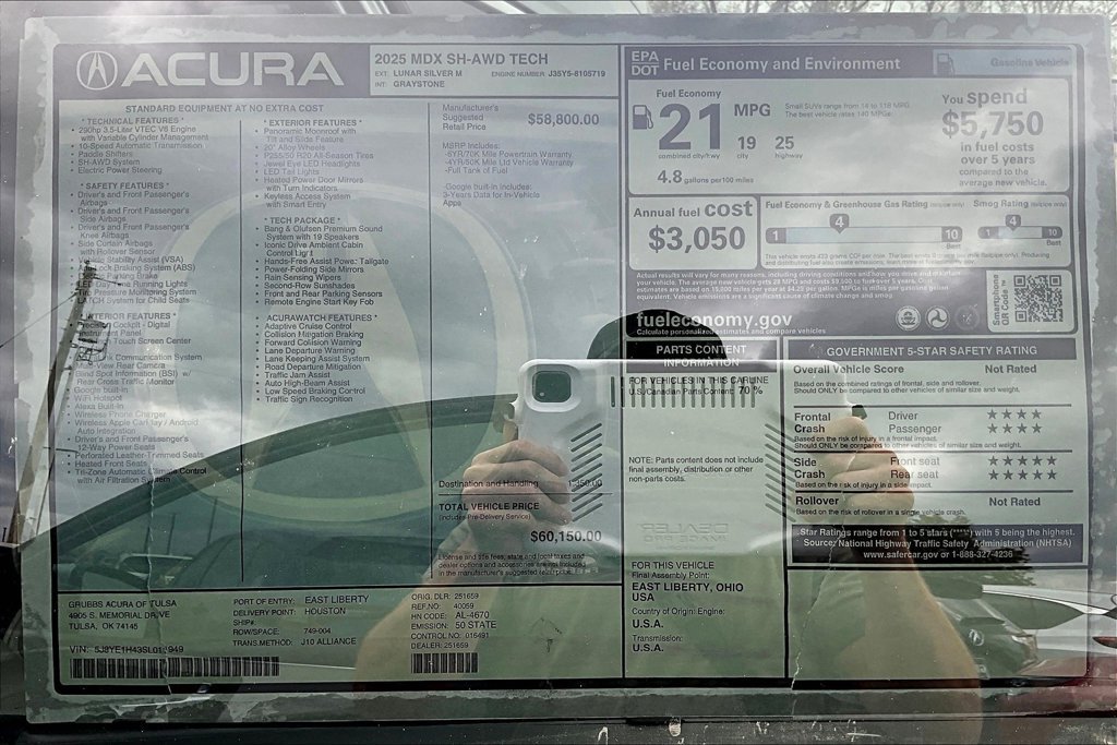 Used 2025 Acura MDX w/ Technology Package AWD/4WD image 23