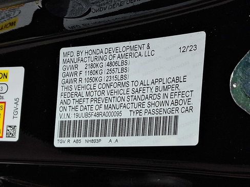 Certified 2024 Acura TLX w/ Technology Package FWD image 27