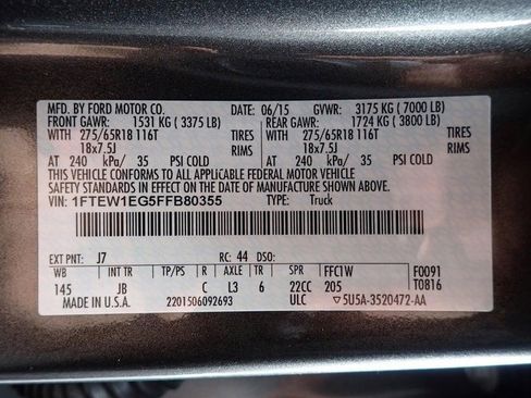 Used 2015 Ford F150 XLT w/ Equipment Group 302A Luxury image 23