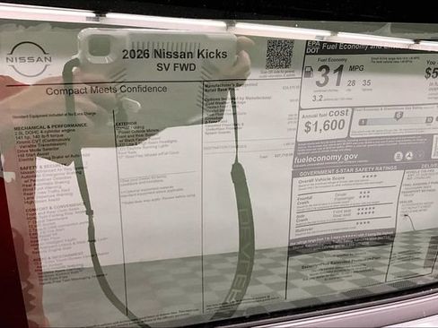 New 2026 Nissan Kicks SV w/ Cold Weather Package FWD image 38