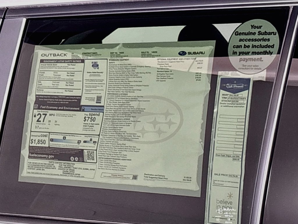 New 2026 Subaru Outback Limited AWD/4WD image 25