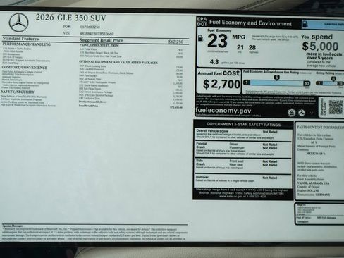 New 2026 Mercedes-Benz GLE 350 4MATIC image 35