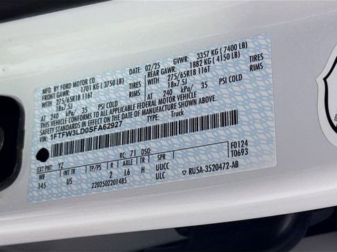 Used 2025 Ford F150 XLT w/ Equipment Group 301A Standard AWD/4WD image 34