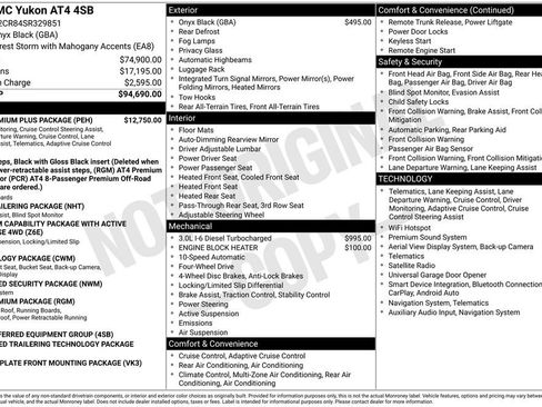 Used 2025 GMC Yukon AT4 w/ AT4 Premium Plus Package AWD/4WD image 37