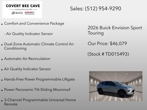 New 2026 Buick Envision Sport Touring AWD/4WD image 12