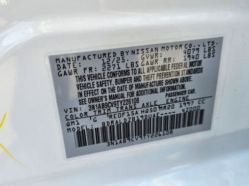 New 2026 Nissan Sentra SV w/ SV Convenience Package FWD image 4