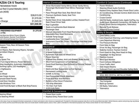 Used 2019 MAZDA CX-5 Touring image 3