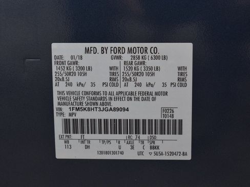 Used 2018 Ford Explorer Platinum AWD/4WD image 40