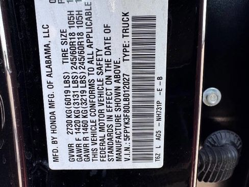 Used 2020 Honda Ridgeline Black Edition image 17