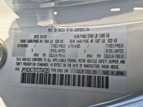 New 2026 MAZDA MX-5 Miata Club w/ Interior Package RWD image 35