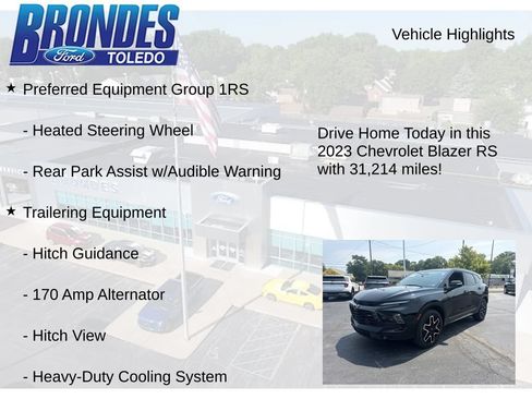 Used 2023 Chevrolet Blazer RS w/ Driver Confidence II Package FWD image 5