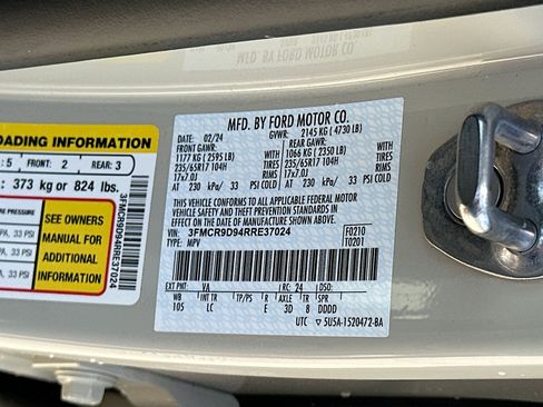 Certified 2024 Ford Bronco Sport Badlands AWD/4WD image 30