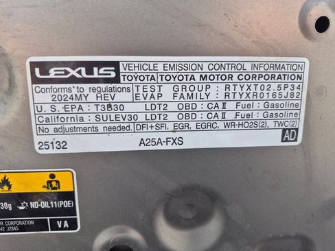 Used 2024 Lexus NX 350h AWD w/ Cold Area Package image 23