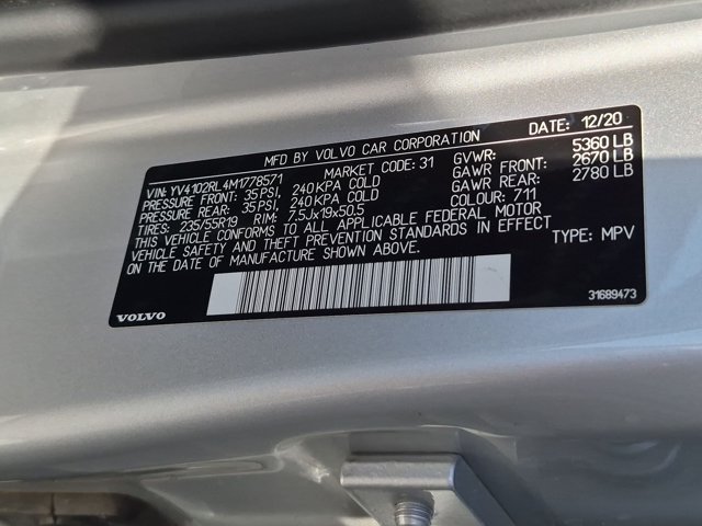 Used 2021 Volvo XC60 T5 Inscription w/ Advanced Package AWD/4WD image 15