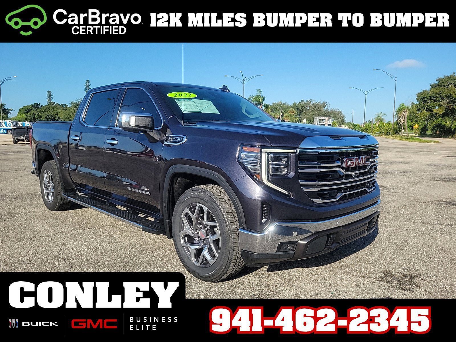 Certified 2022 GMC Sierra 1500 SLT w/ SLT Premium Package RWD image 1