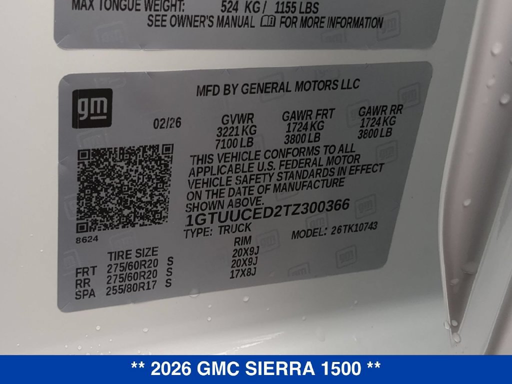 New 2026 GMC Sierra 1500 Elevation AWD/4WD image 27