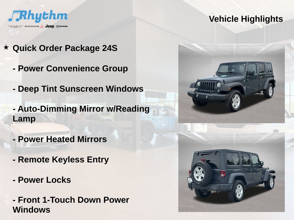 Used 2017 Jeep Wrangler Unlimited Sport w/ Quick Order Package 24S AWD/4WD image 5