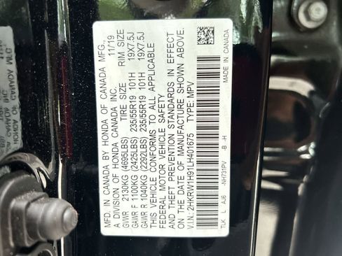 Used 2020 Honda CR-V Touring image 2