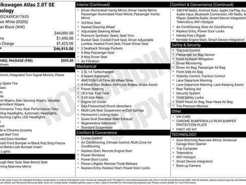 Used 2024 Volkswagen Atlas SE w/ Black Wheel Package image 3