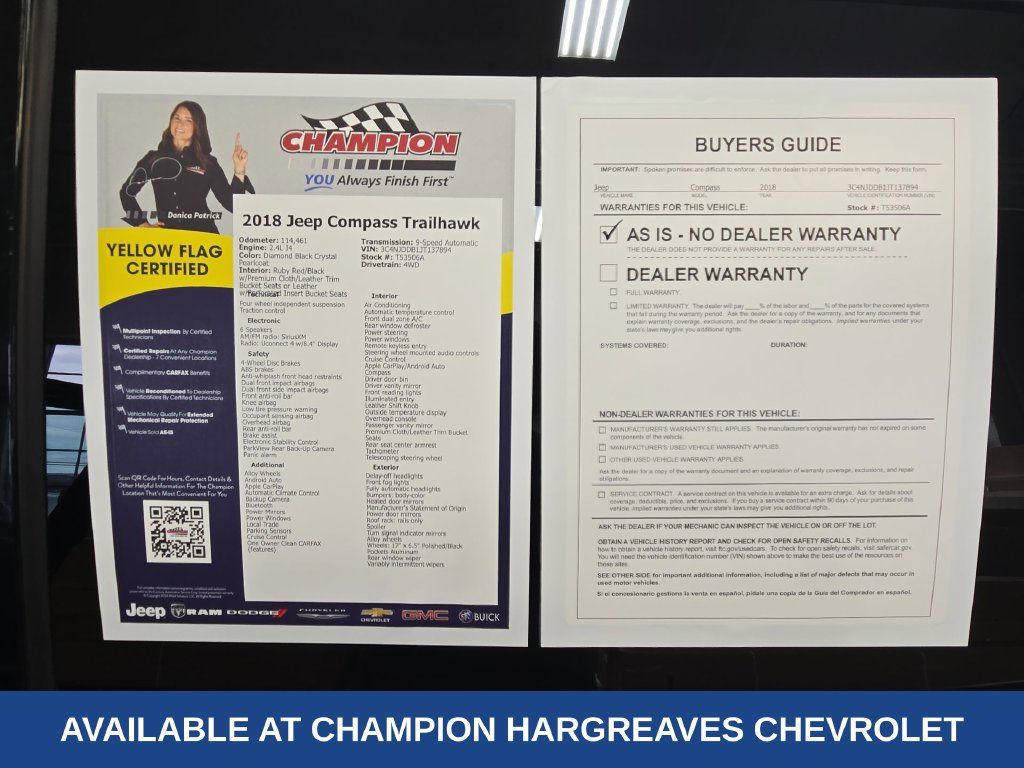 Used 2018 Jeep Compass Trailhawk AWD/4WD image 44