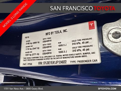 Used 2018 Tesla Model 3 Long Range RWD image 33