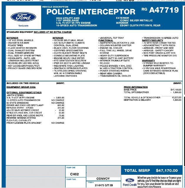 Used 2024 Ford Explorer 4WD Police Interceptor image 9