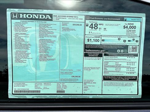 New 2025 Honda Accord EX-L image 18