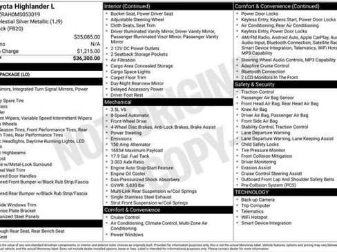 Certified 2021 Toyota Highlander L image 6