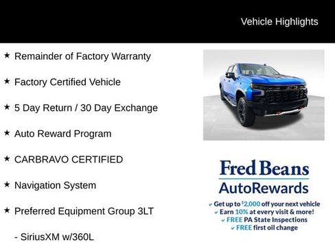 Certified 2023 Chevrolet Silverado 1500 ZR2 w/ Technology Package AWD/4WD image 4