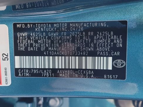 New 2026 Toyota Camry XLE FWD image 25