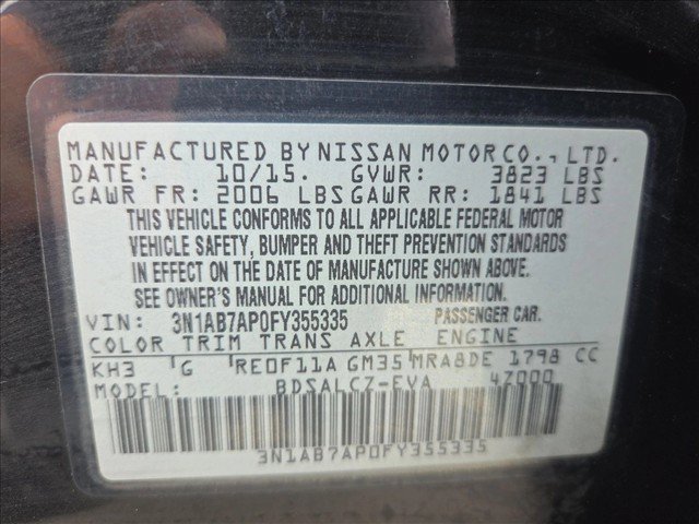 Used 2015 Nissan Sentra S FWD image 17