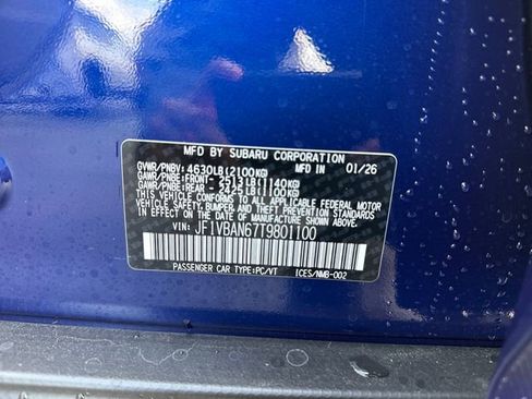 New 2026 Subaru WRX Limited image 19