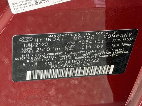 Certified 2023 Hyundai Sonata SEL FWD image 19