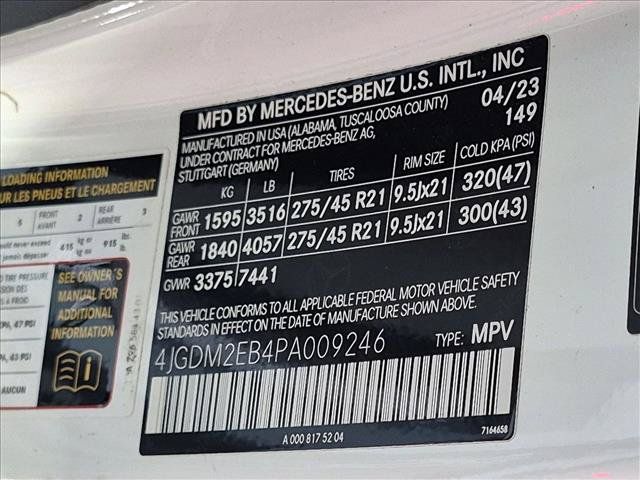 Certified 2023 Mercedes-Benz EQS 450+ 4MATIC SUV w/ Exclusive Trim Package image 24