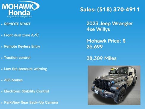 Used 2023 Jeep Wrangler Unlimited w/ Cold Weather Group AWD/4WD image 14