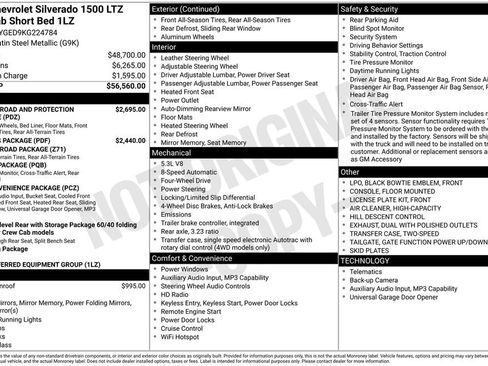 Used 2019 Chevrolet Silverado 1500 LTZ AWD/4WD image 10