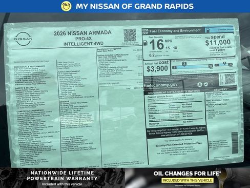 New 2026 Nissan Armada PRO-4X w/ Captain's Chari Seat Package AWD/4WD image 36