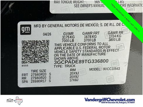 New 2026 Chevrolet Silverado 1500 RST w/ Convenience Package II RWD image 22