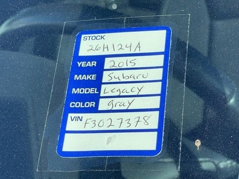 Used 2015 Subaru Legacy 2.5i Premium w/ Popular Package #3 image 11
