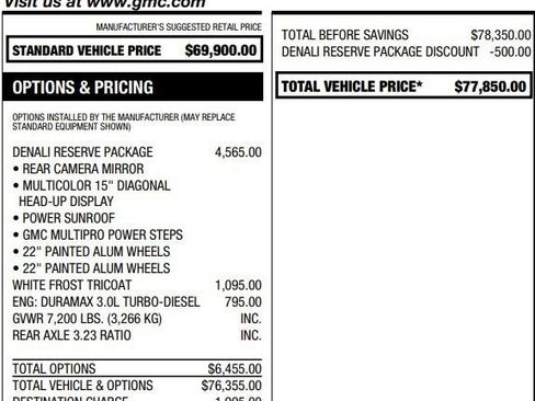 Certified 2024 GMC Sierra 1500 Denali w/ Denali Reserve Package AWD/4WD image 2