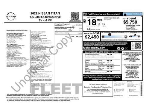 Used 2022 Nissan Titan SV RWD image 4