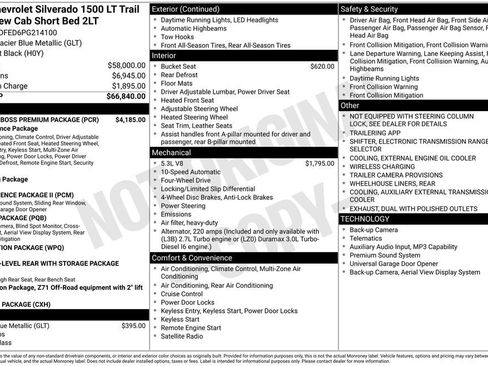 Used 2023 Chevrolet Silverado 1500 LT Trail Boss w/ LT Trail Boss Premium Package AWD/4WD image 6