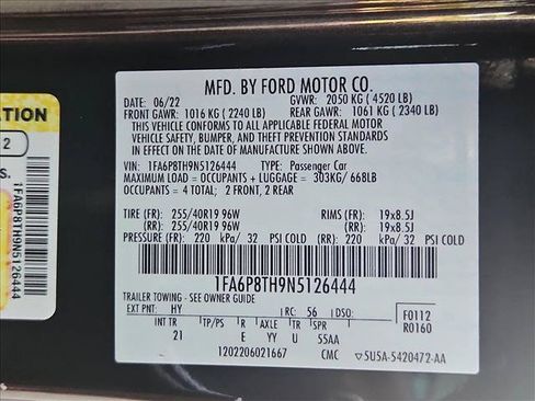 Used 2022 Ford Mustang Coupe w/ Equipment Group 101A RWD image 25